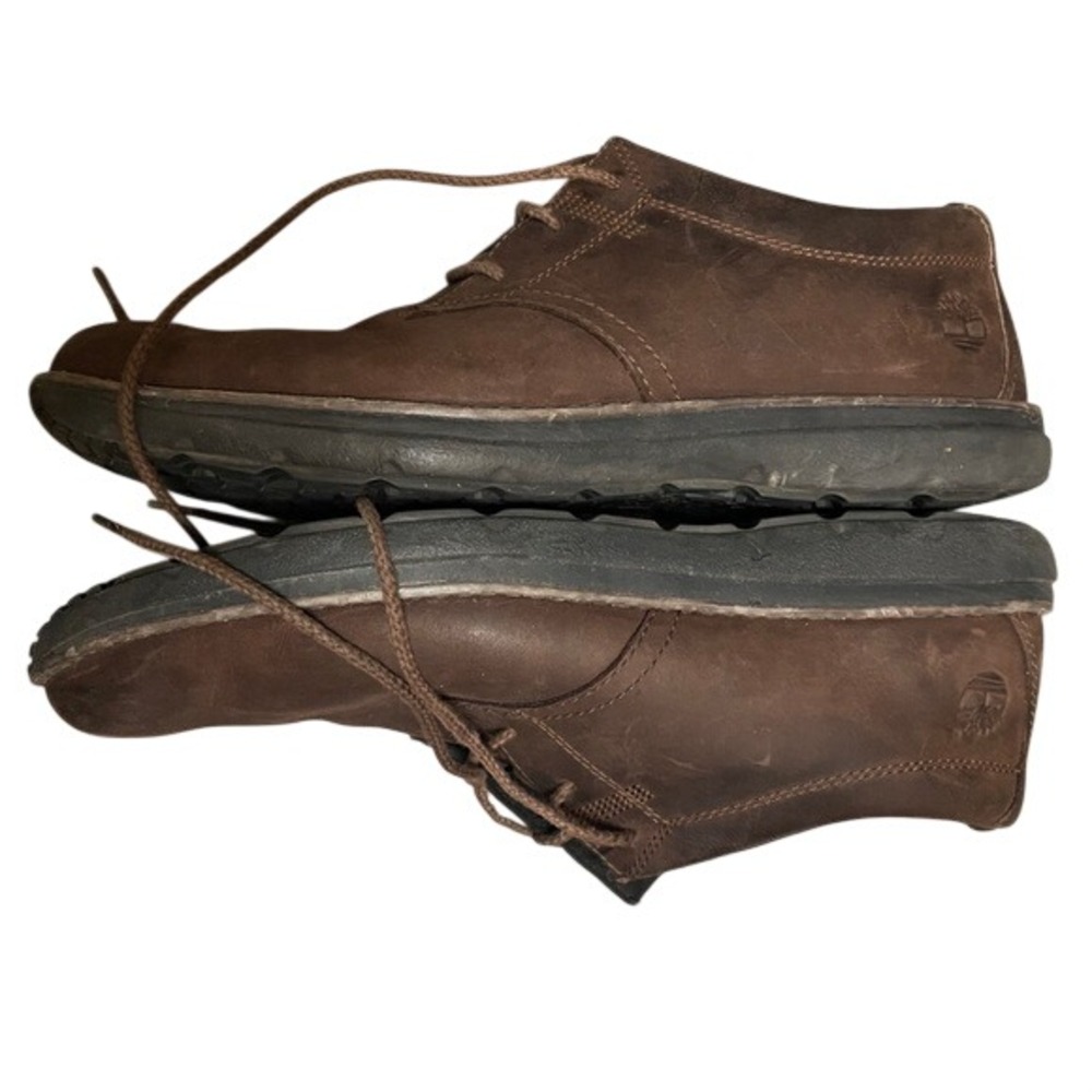 Timberland Mens A14F4 Brown Leather Ortholite Lace Up Oxford Shoes Size 11‎
